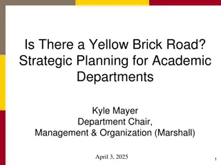 Strategic Planning for Academic Departments: Keys to Success