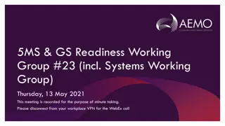 5MS & GS Readiness Working Group #23 Meeting Details May 2021