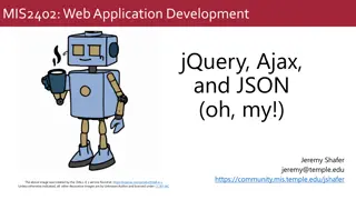 Understanding jQuery, JSON, Ajax in Web Development