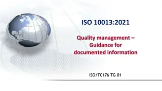 ISO 10013:2021 Quality Management Guidance & Updates