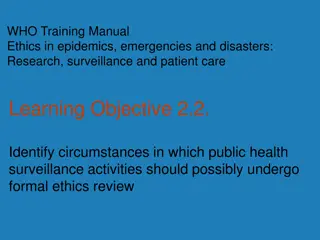 Ethical Considerations for Public Health Surveillance: Formal Review Criteria