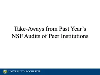Insights from NSF Audits of Peer Institutions: Key Findings and Recommendations