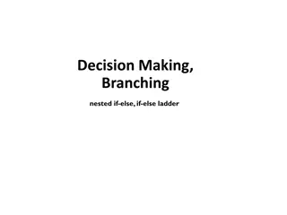 Nested If-Else: Understanding Decision Making and Branching in Programming
