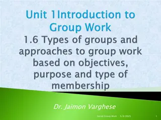 Understanding Social Group Work: Types, Objectives, and Approaches