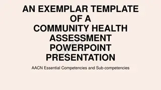 Community Health Assessment Presentation: AACN Competencies & Sub-competencies