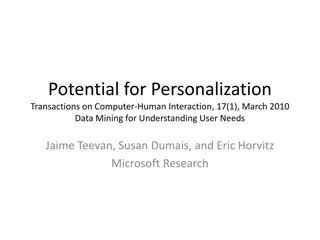 Understanding User Needs Through Data Mining