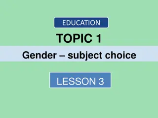 Empowering Gender Equality in Education Lessons