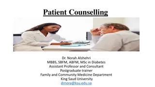 Counseling in Family Medicine: Skills, Objectives, and Importance