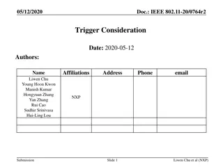 IEEE 802.11-20/0764r2 Trigger Frame Design Options