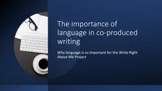 Importance of Language in Co-Produced Writing for Project Success