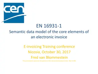 Semantic Data Model of Electronic Invoices: EN16931-1 Overview