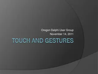 Touch and Gestures: Enhancing User Experience with Intuitive Design Goals