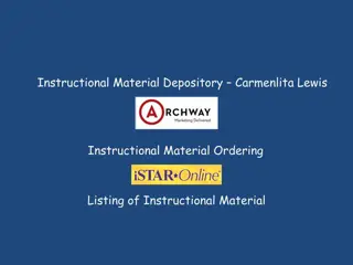 Instructional Material Ordering: Adopted vs. Non-Adopted Pricing and Freight Summary
