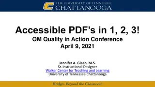 Enhancing Accessibility and Usability in PDF Documents