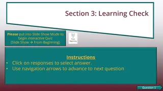 Interactive Learning Check Quiz for Multilevel Measurement Models