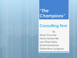 The Champions Consulting Firm: Market Analysis and Budgeting Challenges