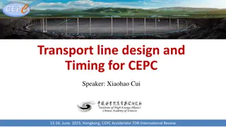 Transport Line Design and Injection Timing for CEPC