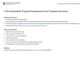 Grant Proposal Development for Sustainability Projects