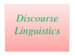 Understanding Discourse in Linguistics: Definitions and Concepts