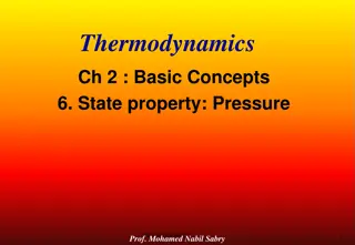 Understanding Pressure in Thermodynamics