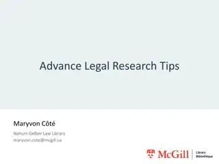 Advance Legal Research Tips: Where to Start, Comparative Law, International Private Law Search