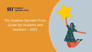 Unlock Your Creativity with the Stephen Spender Prize 2025
