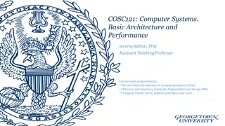 Understanding Basic Computer Architecture and Performance