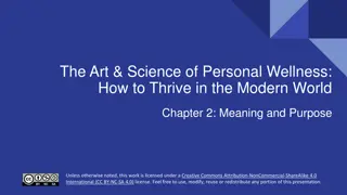 Personal Wellness: Exploring Meaning and Purpose