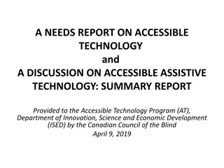 Accessible Technology Insights and Challenges in Canada
