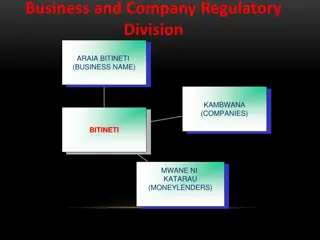 Business and Company Regulatory Division Services in Kiribati