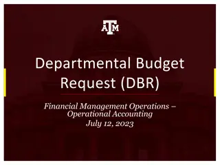 Optimizing Departmental Budget Requests for Efficient Financial Management