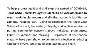 COVID-19 Guidelines and University Updates at Texas A&M