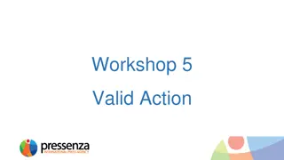 Golden Rule and Examples of Valid Actions in Workshop Environment