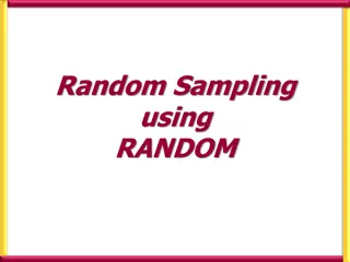 Generate Random Numbers for Statistical Sampling