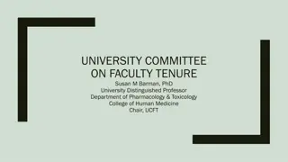 University Committee on Faculty Tenure: Responsibilities and Membership
