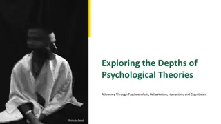 Journey Through Psychological Theories: Psychoanalysis, Behaviorism, Humanism, Cognitivism