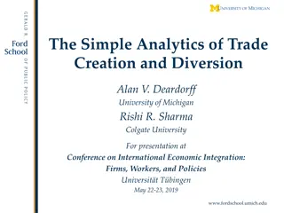 Analytics of Trade Creation and Diversion: Insights from Deardorff and Sharma