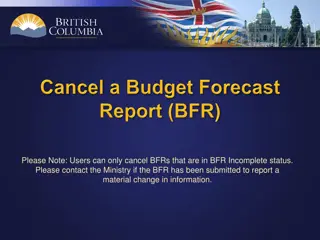 Cancel BFR Process Guide for Local Government Projects