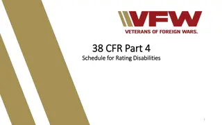 Understanding 38 CFR Part 4: Veterans' Disability Rating Overview