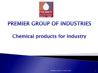 Premier Group of Industries - Chemical Products and Company Profiles