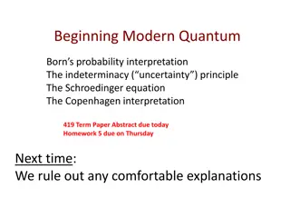 Understanding Modern Quantum Theory and Born's Probability Interpretation