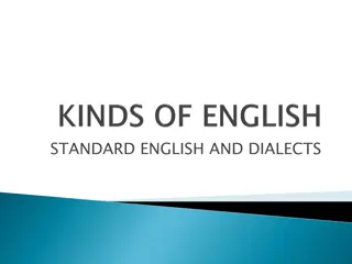 Understanding Standard English, Dialects, and Language Evolution
