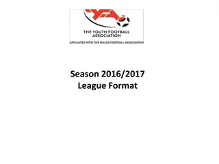 Season 2016/2017 League Format Update