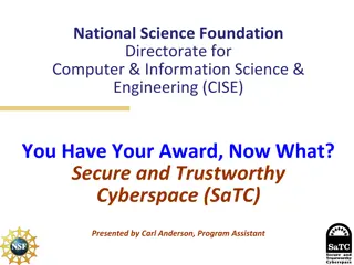 Maximizing Post-Award Success in Cybersecurity Research Projects