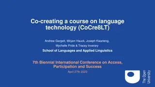 Empowering Language Learning and Technology at the Open Centre