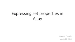 Understanding Set Properties in Alloy Modeling
