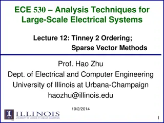 Analysis Techniques for Large-Scale Electrical Systems: Sparse Matrix Reordering and Permutation Vectors