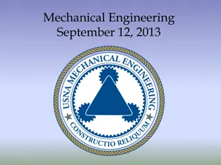 Insights into Mechanical Engineering Department Activities in 2013