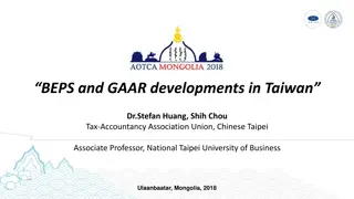 BEPS and GAAR Developments in Taiwan - Insights by Dr. Stefan Huang