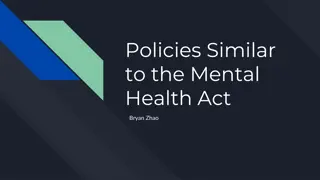Mental Health Legislation Summary: Learn about the Mental Health Act, its significance, and related policies like the Affordable Care Act and Consolidated Appropriations Act.